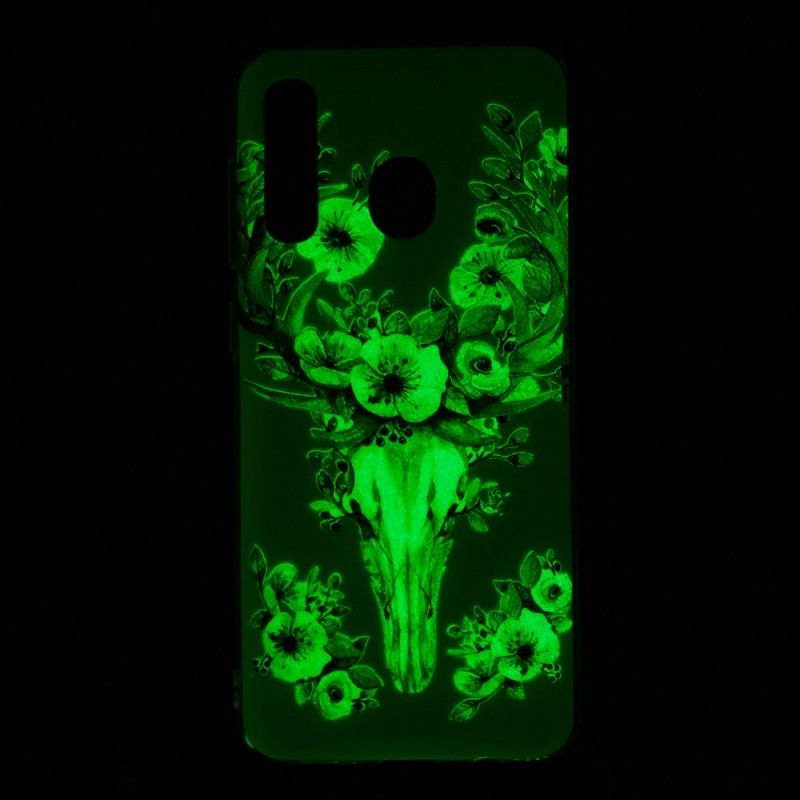 Futerały Samsung Galaxy A50 Etui na Telefon Fluorescencyjny Łoś Kwitnący