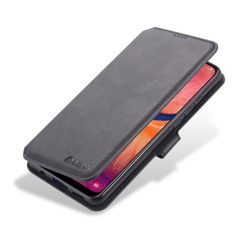 Etui Folio Samsung Galaxy A20e Czerwony Czarny Retro Azns