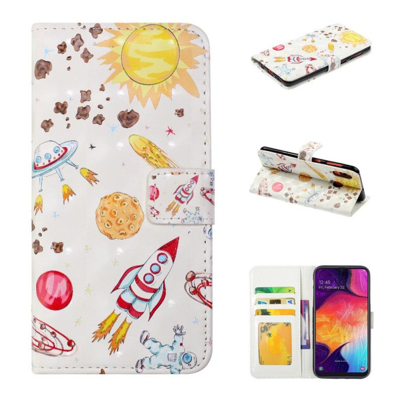 Etui Folio Samsung Galaxy A20e Galaktyka I Rakieta