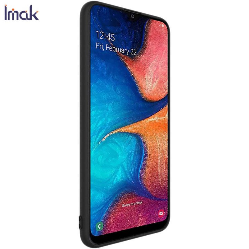 Etui Samsung Galaxy A20e Granatowy Czarny Imak Matowy Etui Ochronne