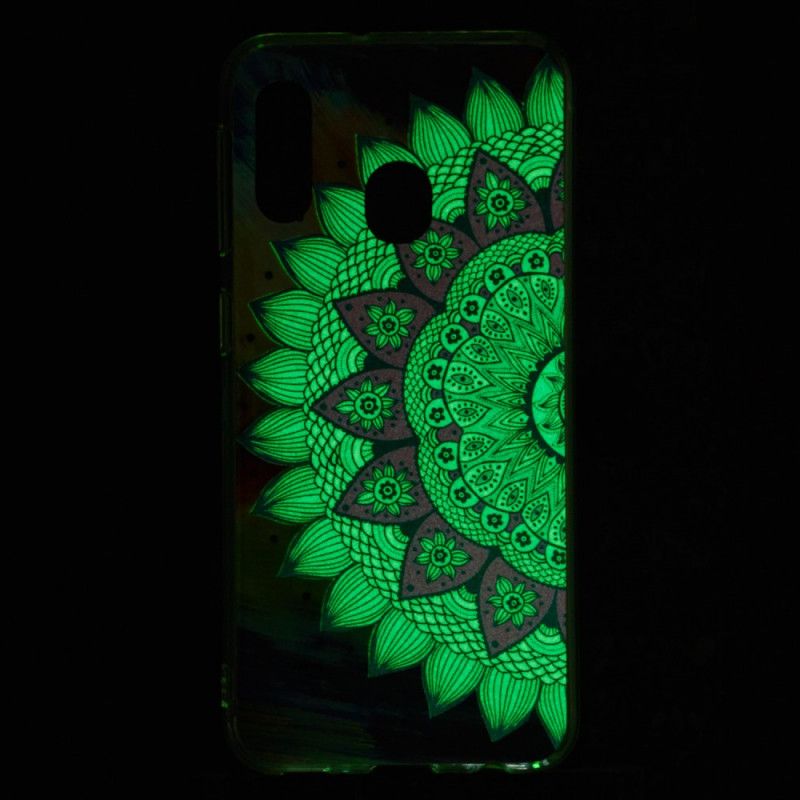 Etui Samsung Galaxy A20e Mandala W Kolorze Fluorescencyjnym