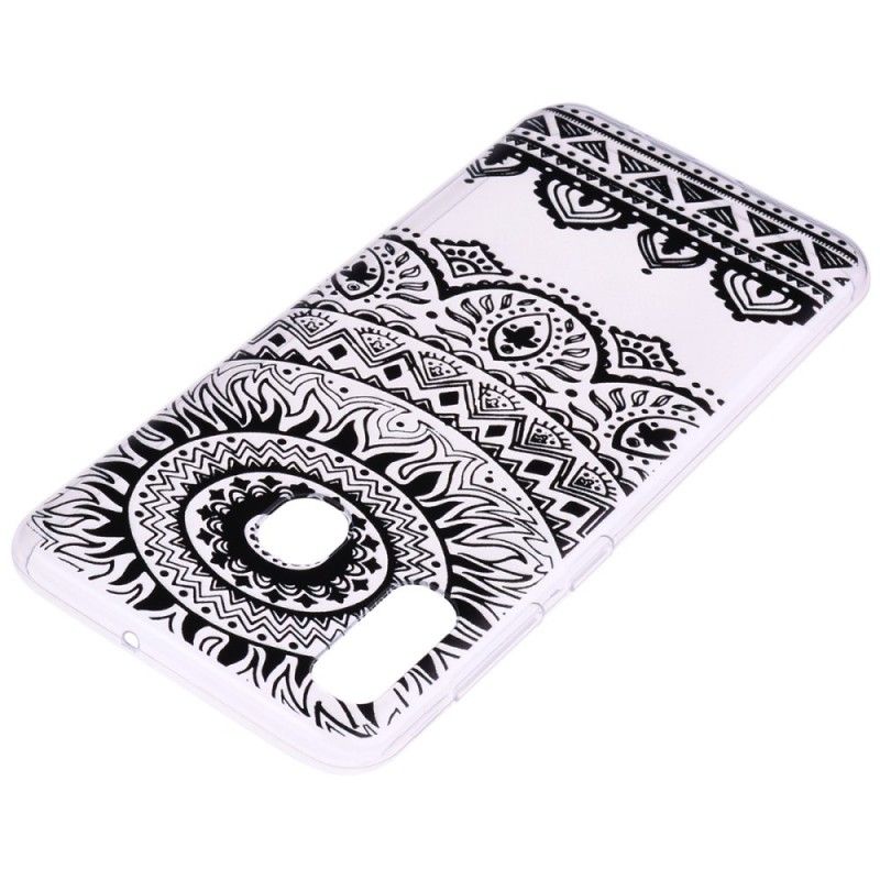 Etui Samsung Galaxy A20e Przezroczysta Mandala Kwiatowa Etui Ochronne