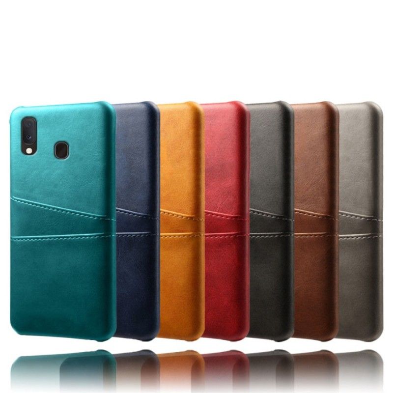 Etui Samsung Galaxy A20e Szary Czarny Posiadacz Karty Etui Ochronne