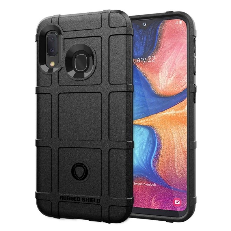 Etui Samsung Galaxy A20e Szary Czarny Wytrzymała Tarcza Etui Ochronne