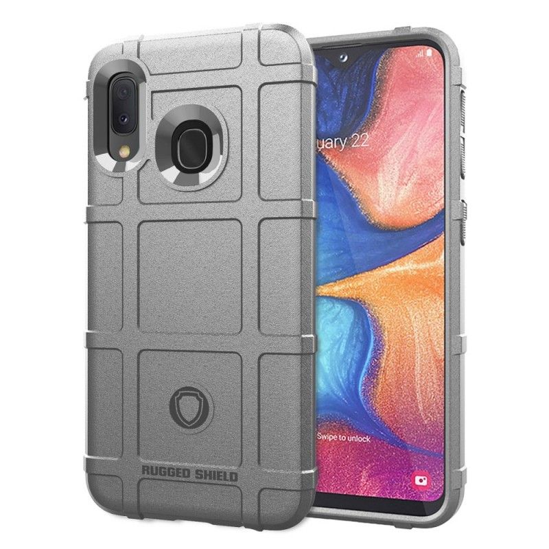 Etui Samsung Galaxy A20e Szary Czarny Wytrzymała Tarcza Etui Ochronne