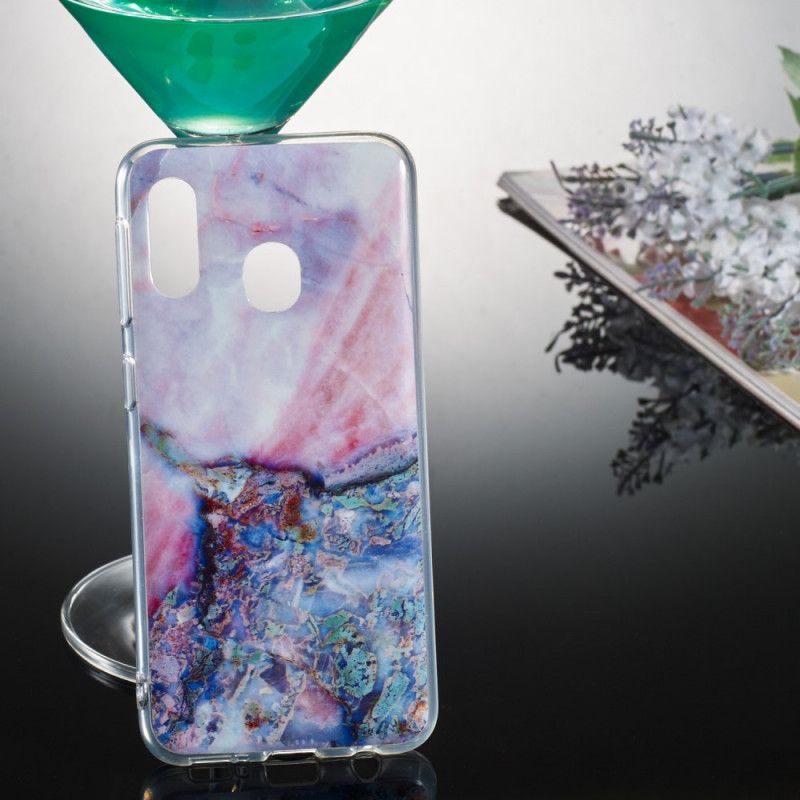 Etui Samsung Galaxy A20e Wielokolorowy Marmur