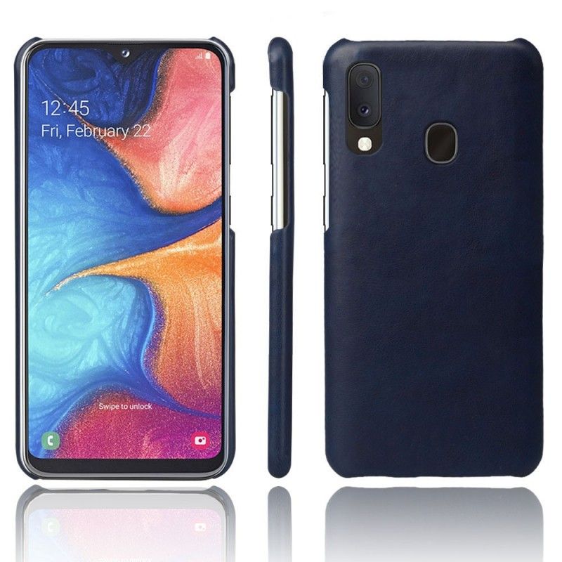 Futerały Samsung Galaxy A20e Pomarańczowy Czerwony Etui na Telefon Performance Imitacja Skóry Liczi