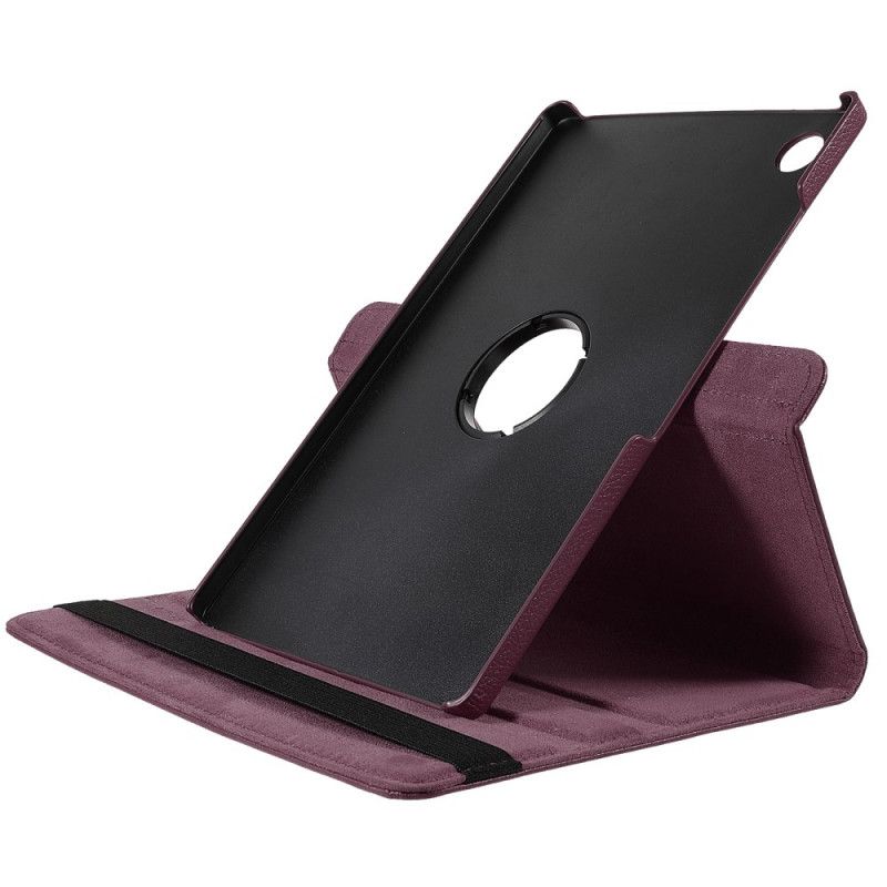 Etui Folio Do Samsung Galaxy Tab A8 (2021) 360 ° Obrotowa Liczi Sztuczna Skóra