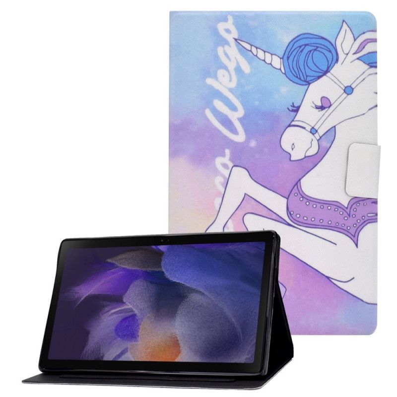 Etui Folio Do Samsung Galaxy Tab A8 (2021) Fantasy Jednorożec