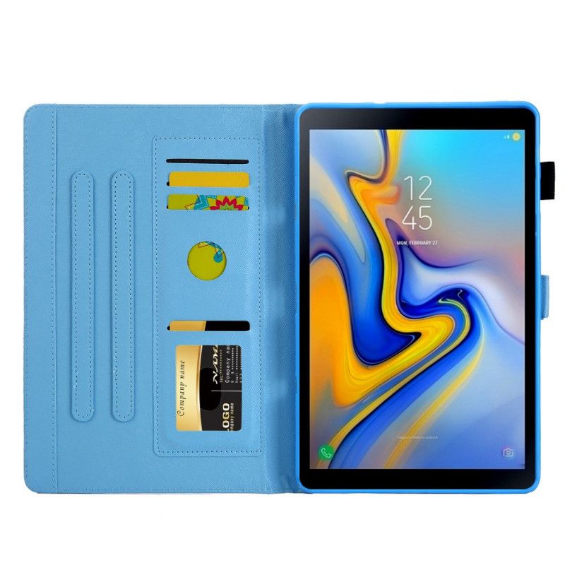 Etui Folio Do Samsung Galaxy Tab A8 (2021) Kolorowe Motyle