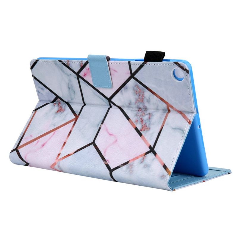 Etui Folio Do Samsung Galaxy Tab A8 (2021) Marmur Geometryczny