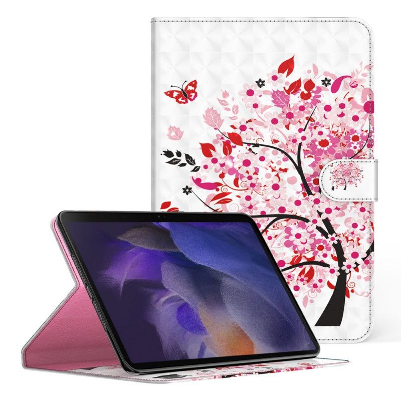 Etui Folio Samsung Galaxy Tab A8 (2021) Drzewo I Kot