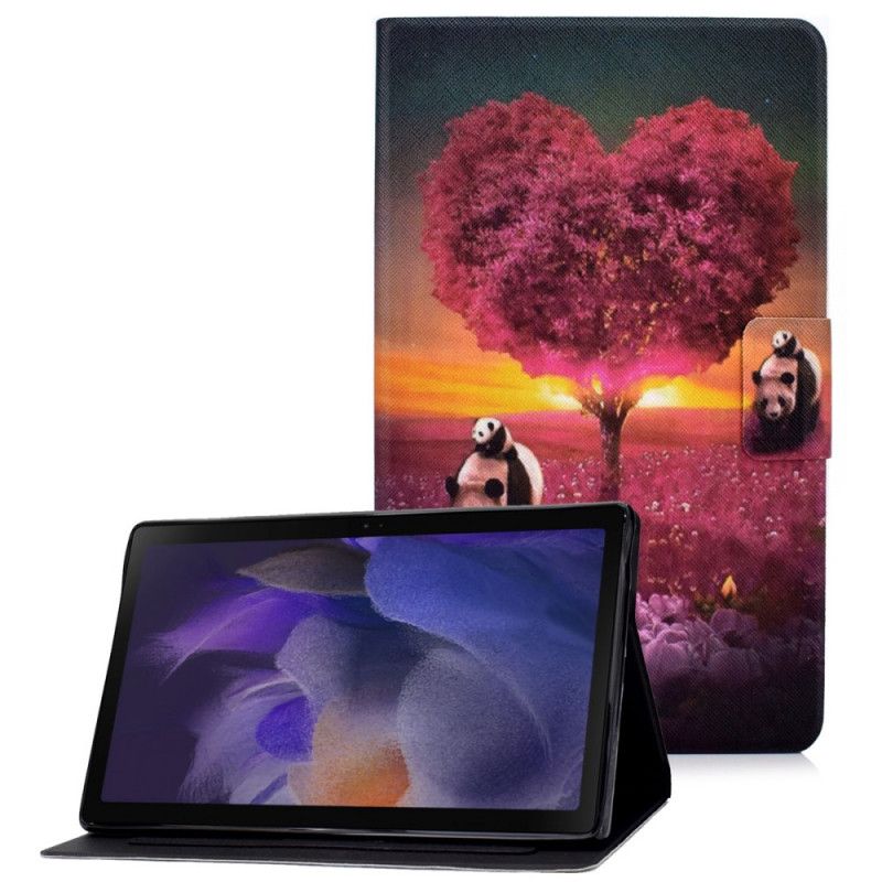 Etui Folio Samsung Galaxy Tab A8 (2021) Serce Pandy Etui Ochronne