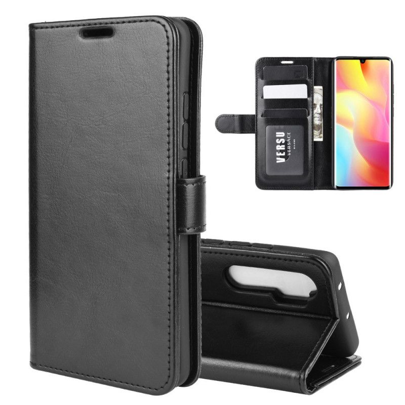 Etui Folio Xiaomi Mi Note 10 Lite Biały Czarny Ultra Sztuczna Skóra Etui Ochronne