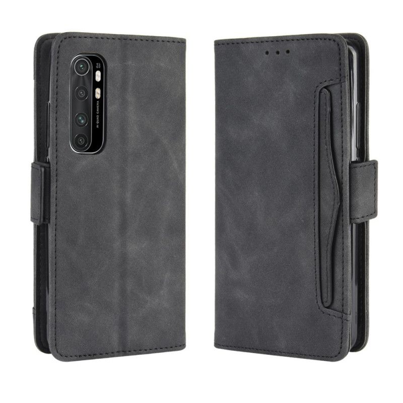 Etui Folio Xiaomi Mi Note 10 Lite Czerwony Czarny Multikarta Pierwszej Klasy Etui Ochronne