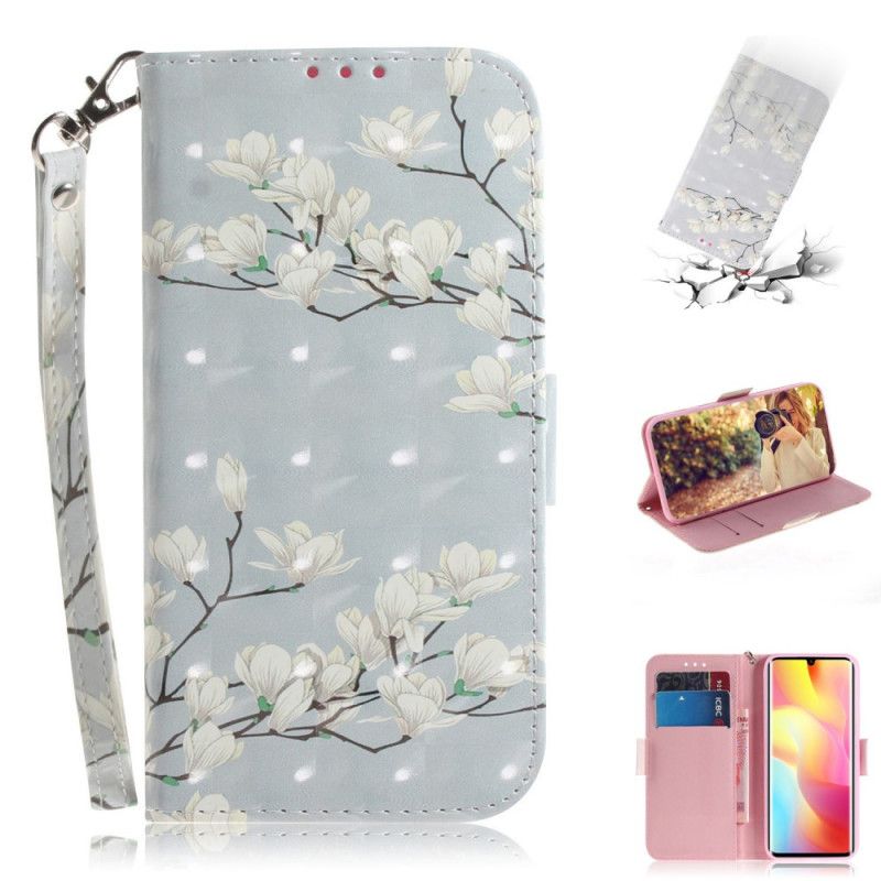 Etui Folio Xiaomi Mi Note 10 Lite Kwitnąca Gałąź Ze Stringami Etui Ochronne