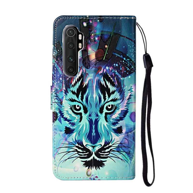 Etui Folio Xiaomi Mi Note 10 Lite Lodowy Tygrys