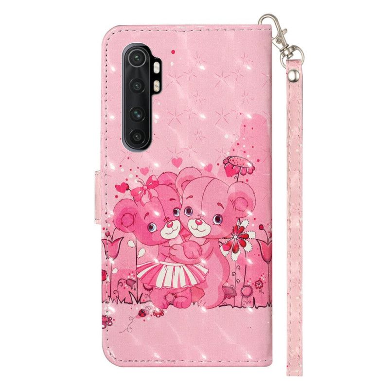 Etui Folio Xiaomi Mi Note 10 Lite Pluszowe Pluszowe Misie Z Paskiem Etui Ochronne