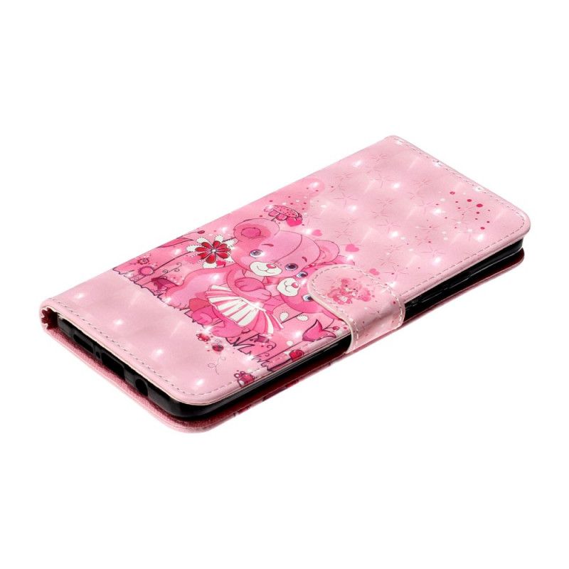 Etui Folio Xiaomi Mi Note 10 Lite Pluszowe Pluszowe Misie Z Paskiem Etui Ochronne