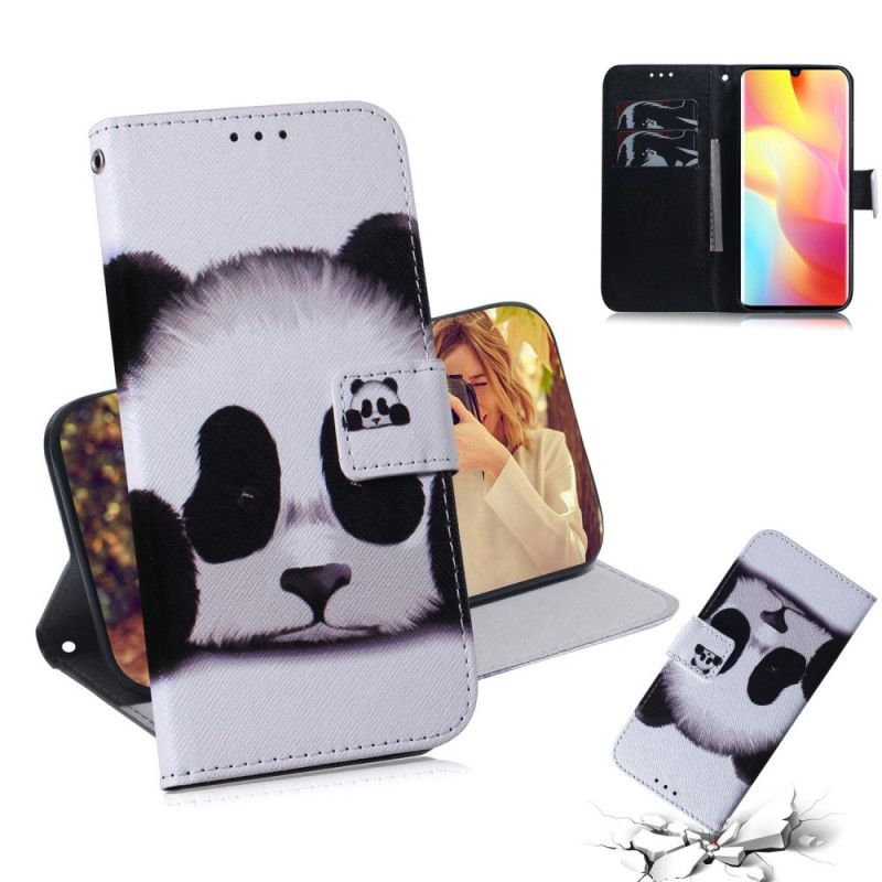 Etui Folio Xiaomi Mi Note 10 Lite Twarz Pandy