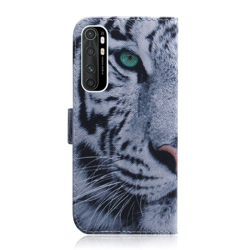 Etui Folio Xiaomi Mi Note 10 Lite Twarz Tygrysa Etui Ochronne