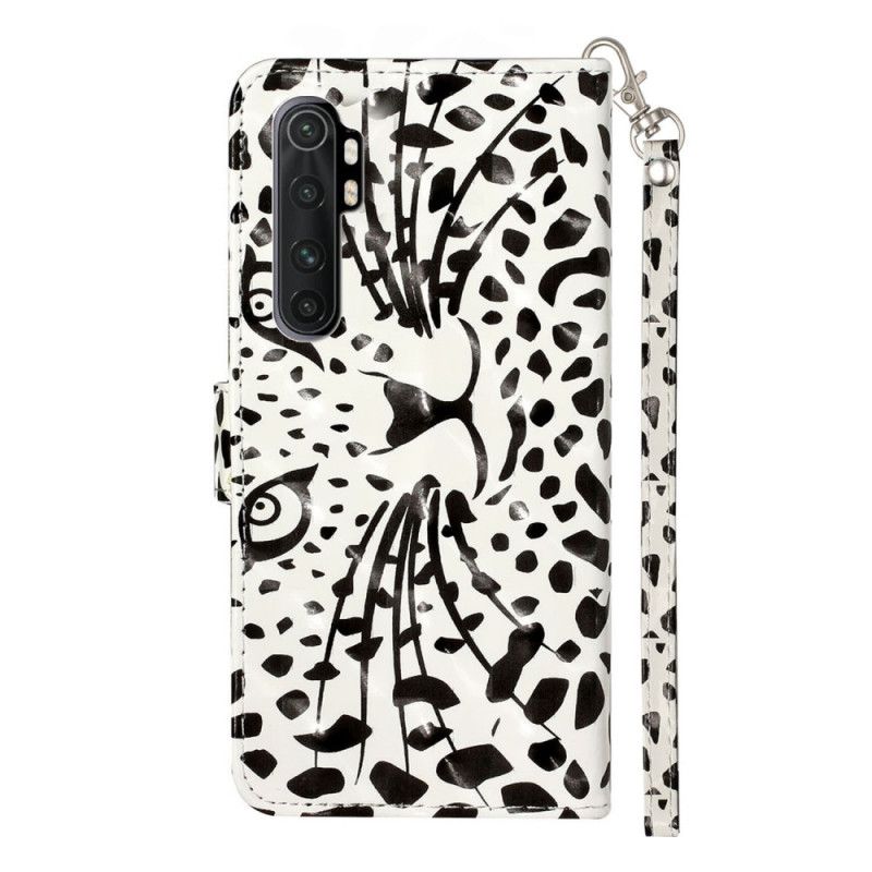 Etui Folio Xiaomi Mi Note 10 Lite Tygrysie Punkty Świetlne Z Paskiem Etui Ochronne