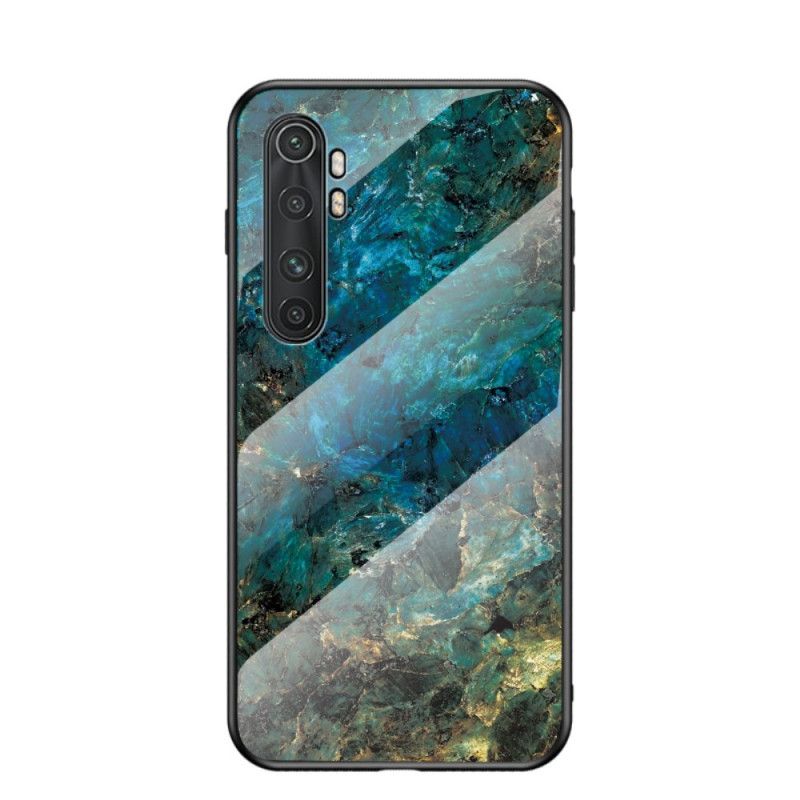 Etui Xiaomi Mi Note 10 Lite Biały Czarny Szkło Hartowane W Kolorze Marmuru Etui Ochronne