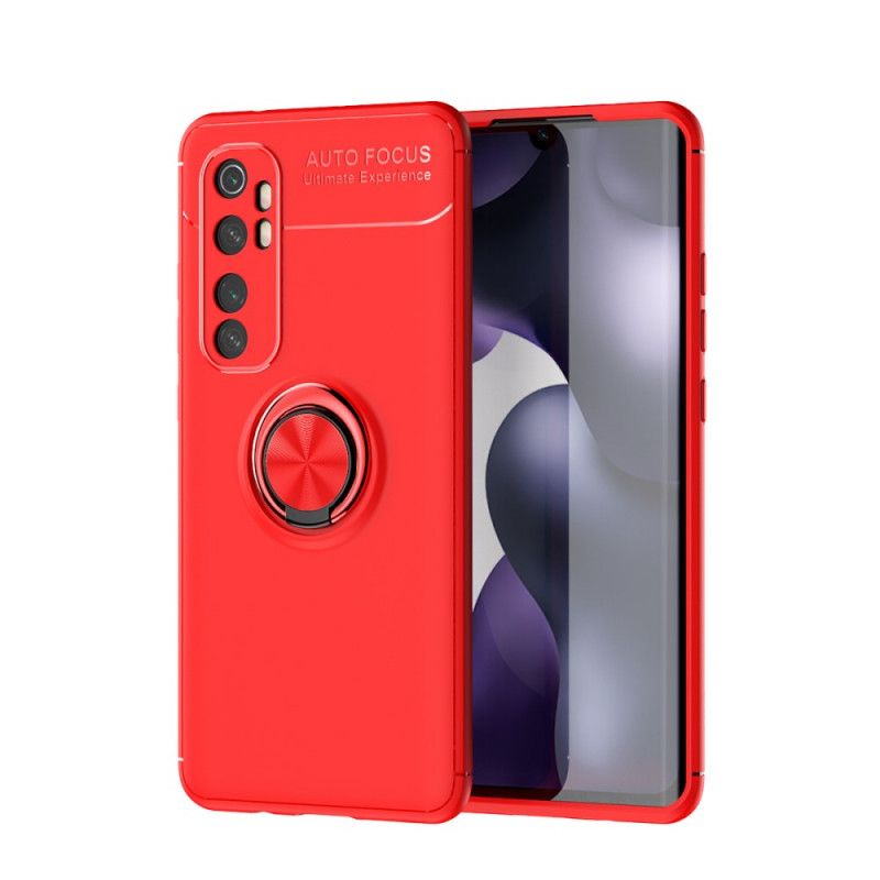 Etui Xiaomi Mi Note 10 Lite Czerwony Czarny Obrotowy Pierścień