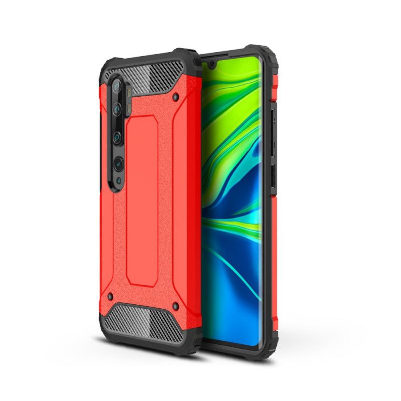 Etui Xiaomi Mi Note 10 Lite Czerwony Czarny Ocalały Etui Ochronne