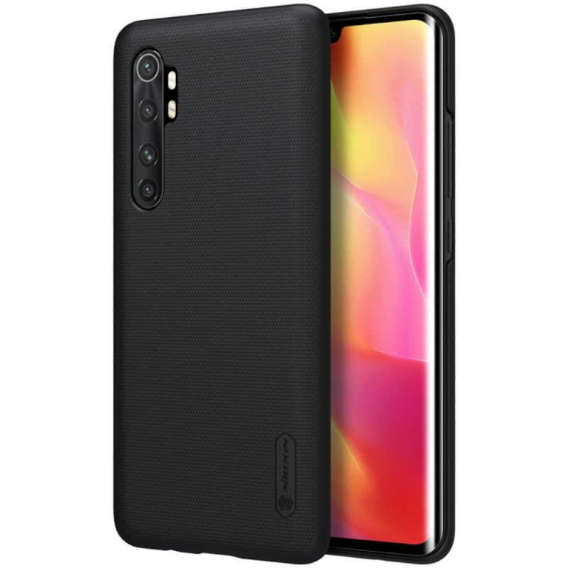 Etui Xiaomi Mi Note 10 Lite Granatowy Czarny Sztywny Matowy Nillkin Etui Ochronne