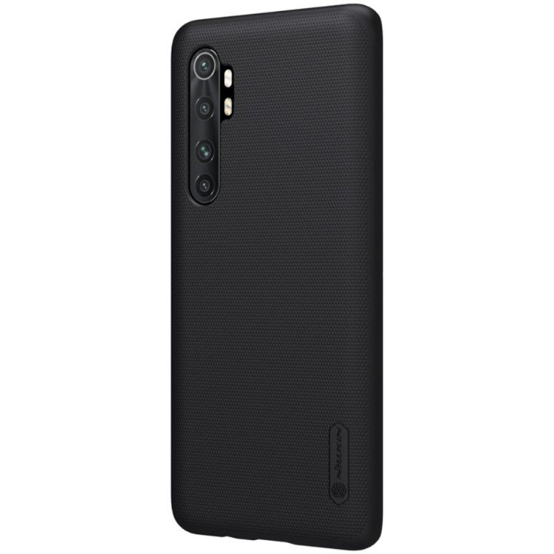 Etui Xiaomi Mi Note 10 Lite Granatowy Czarny Sztywny Matowy Nillkin Etui Ochronne