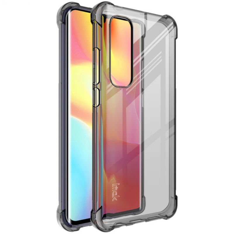 Etui Xiaomi Mi Note 10 Lite Przezroczysty Szary Przezroczysty Jedwabisty Imak Etui Ochronne