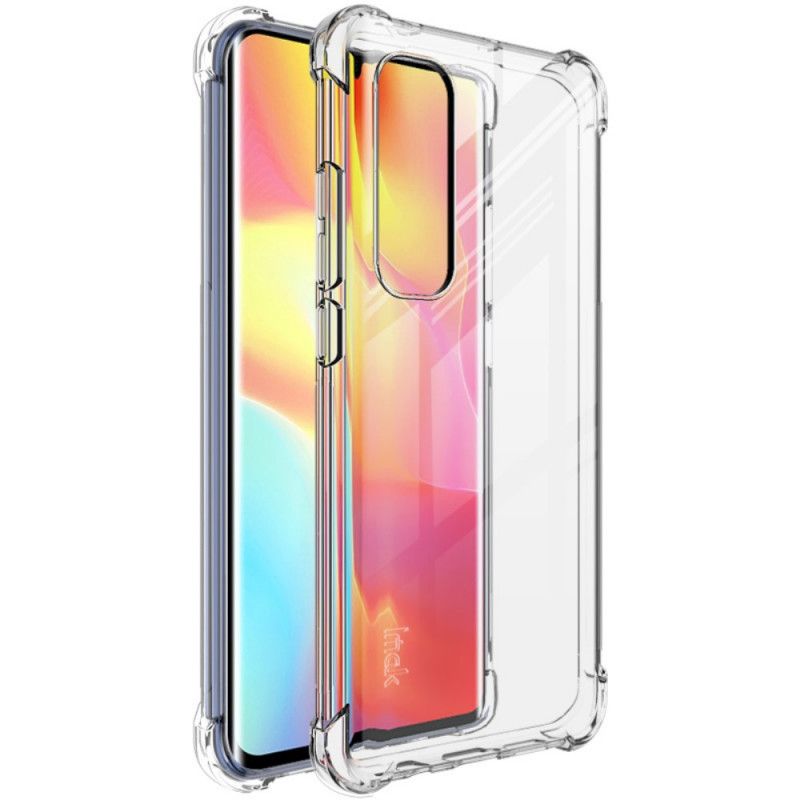 Etui Xiaomi Mi Note 10 Lite Przezroczysty Szary Przezroczysty Jedwabisty Imak Etui Ochronne