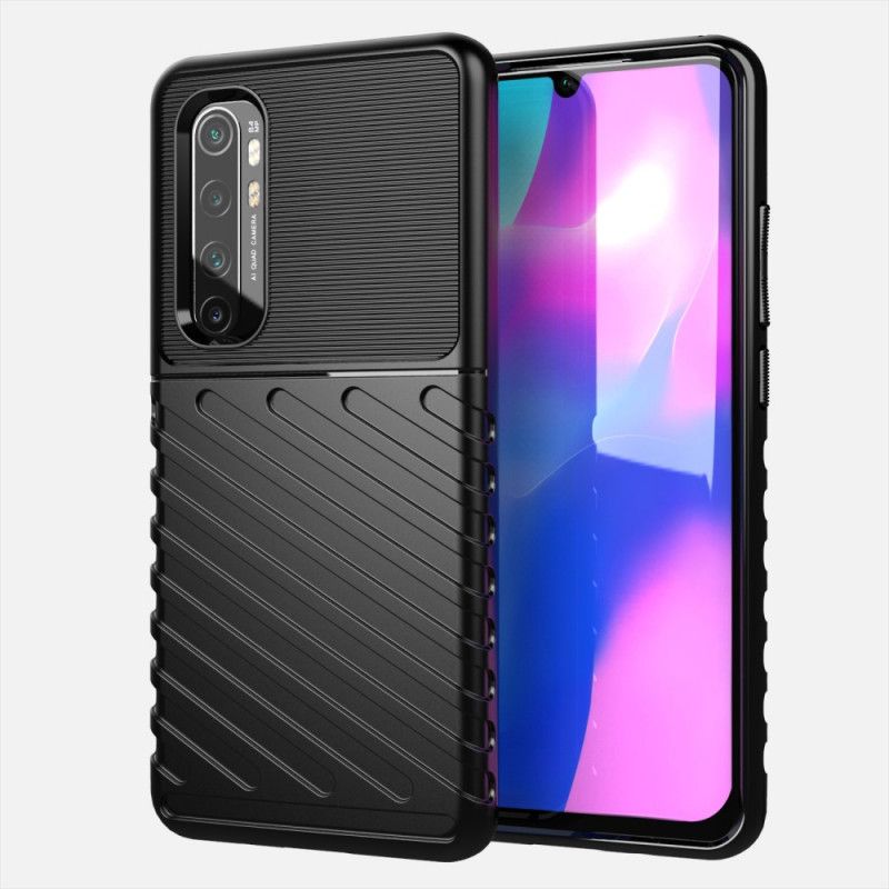 Etui Xiaomi Mi Note 10 Lite Zielony Czarny Seria Grzmotów