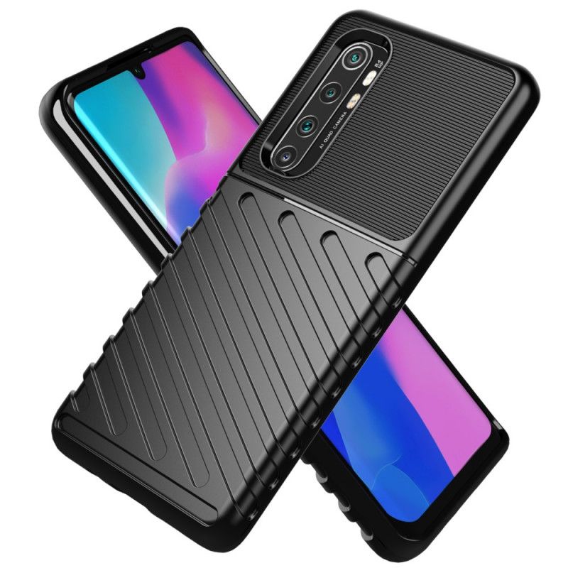 Etui Xiaomi Mi Note 10 Lite Zielony Czarny Seria Grzmotów