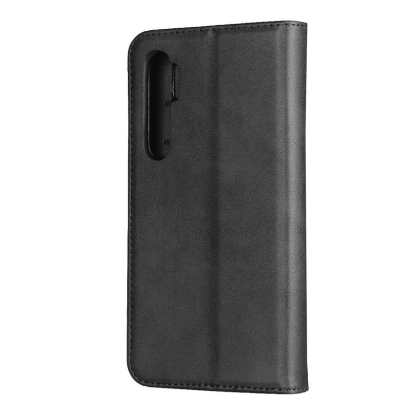 Flip Kotelot Xiaomi Mi Note 10 Lite Czerwony Czarny Elegancka Dwoina Etui Ochronne