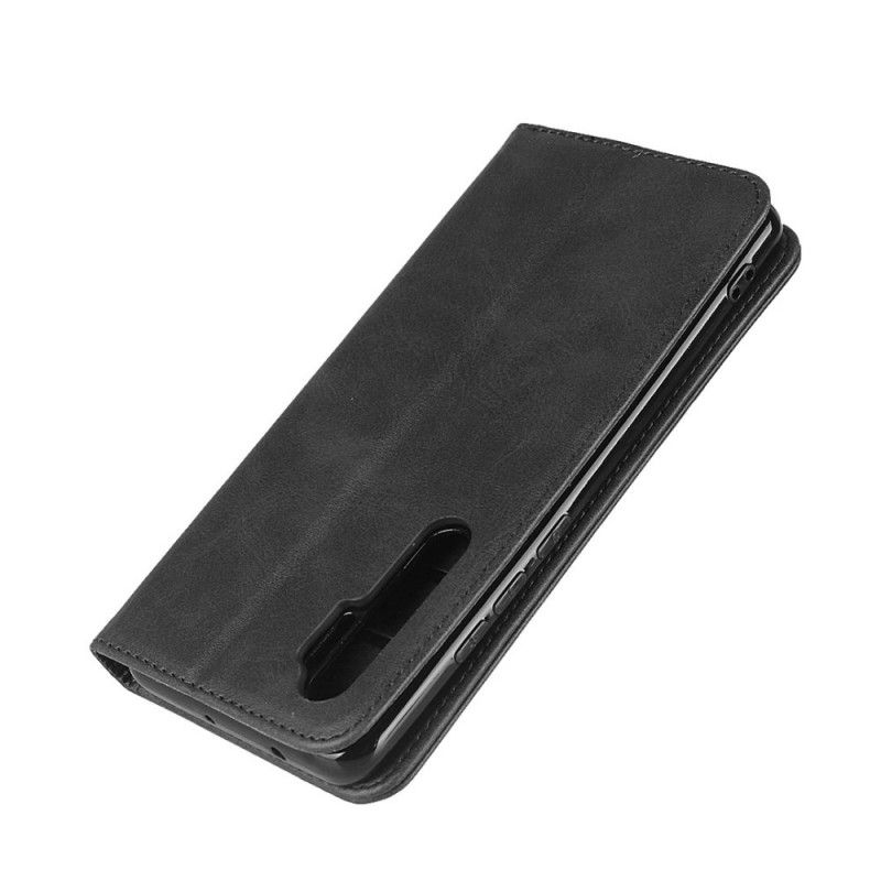 Flip Kotelot Xiaomi Mi Note 10 Lite Czerwony Czarny Elegancka Dwoina Etui Ochronne