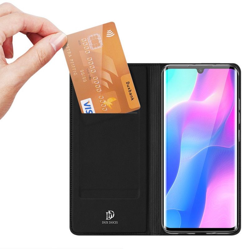 Flip Kotelot Xiaomi Mi Note 10 Lite Granatowy Czarny Pro Dux Ducis Skin Etui Ochronne