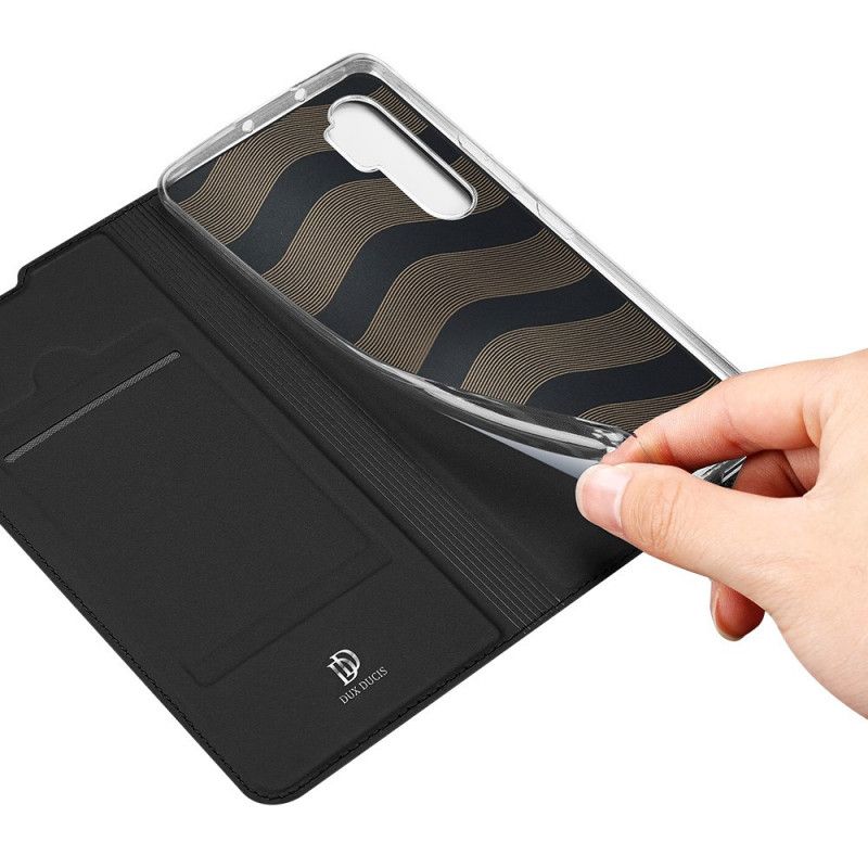 Flip Kotelot Xiaomi Mi Note 10 Lite Granatowy Czarny Pro Dux Ducis Skin Etui Ochronne