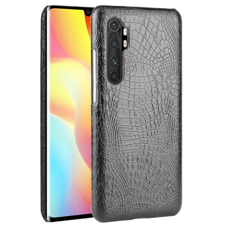 Futerały Xiaomi Mi Note 10 Lite Biały Czarny Styl Skóry Krokodyla