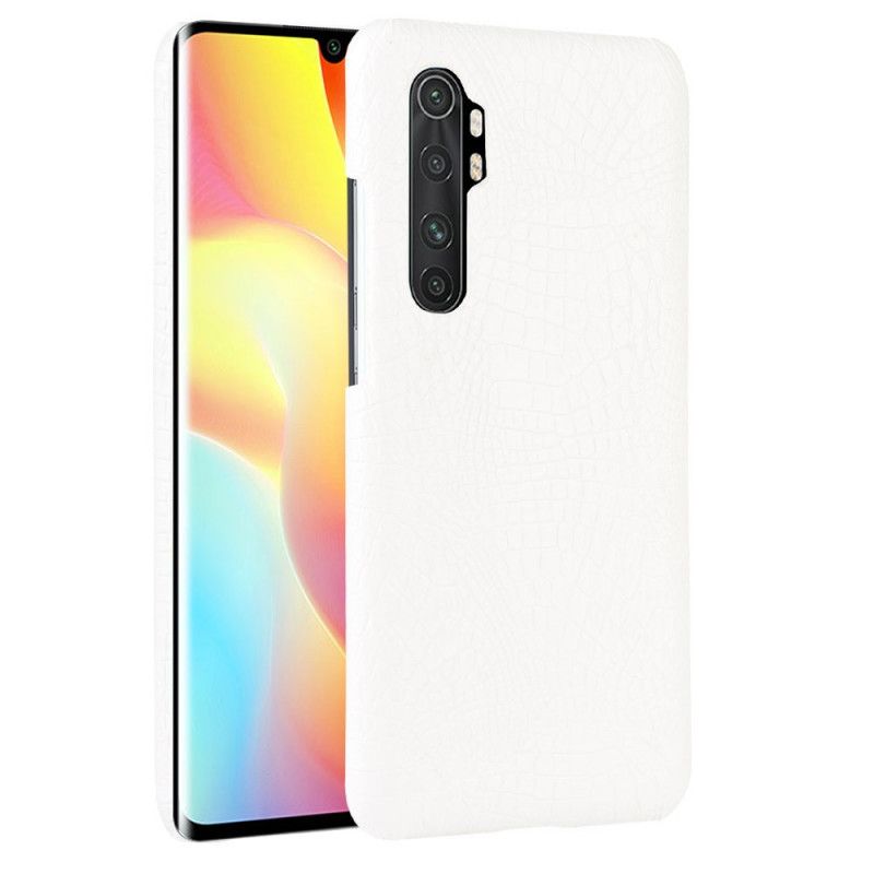 Futerały Xiaomi Mi Note 10 Lite Biały Czarny Styl Skóry Krokodyla