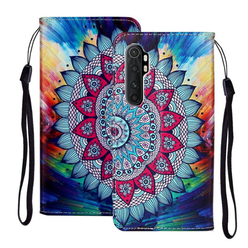 Skórzany Futerał Xiaomi Mi Note 10 Lite Etui na Telefon Ultra Kolorowa Mandala