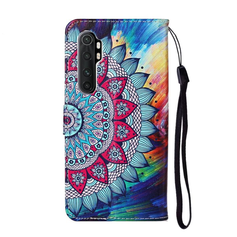 Skórzany Futerał Xiaomi Mi Note 10 Lite Etui na Telefon Ultra Kolorowa Mandala