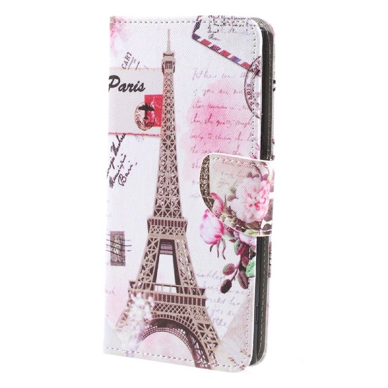 Etui Folio Sony Xperia XA1 Ultra Wieża Eiffla W Stylu Retro Etui Ochronne