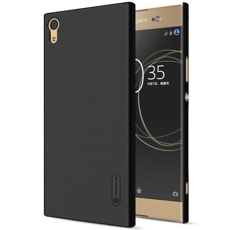 Etui Sony Xperia XA1 Ultra Czerwony Biały Sztywny Matowy Nillkin Etui Ochronne