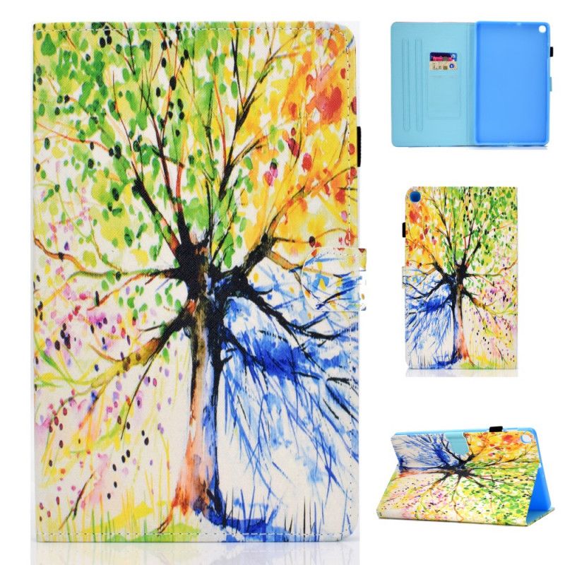 Etui Folio Samsung Galaxy Tab S6 Lite Drzewo Akwarelowe