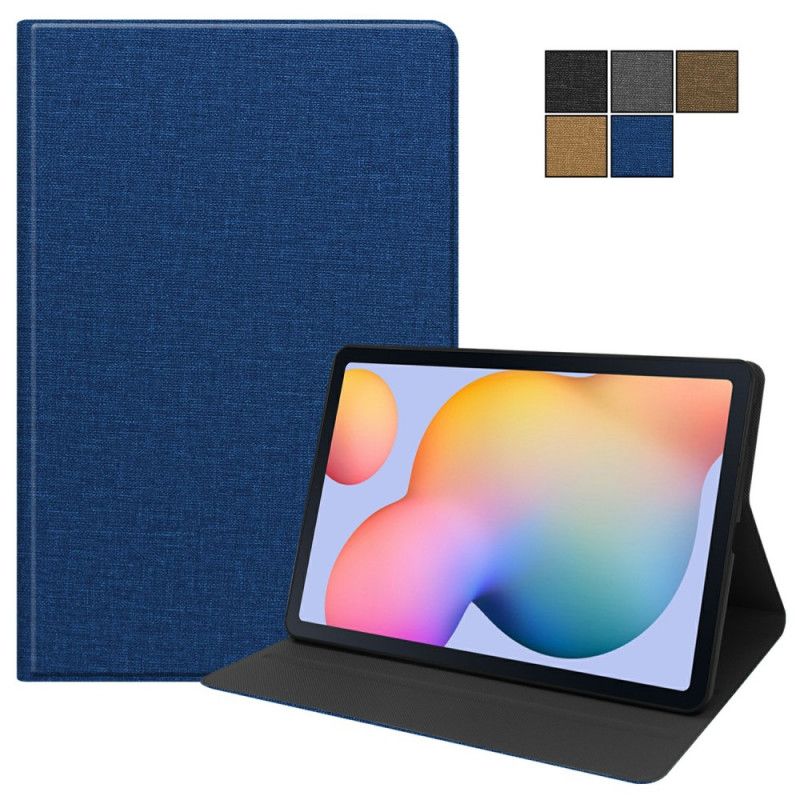 Etui Samsung Galaxy Tab S6 Lite Szary Czarny Tkanina