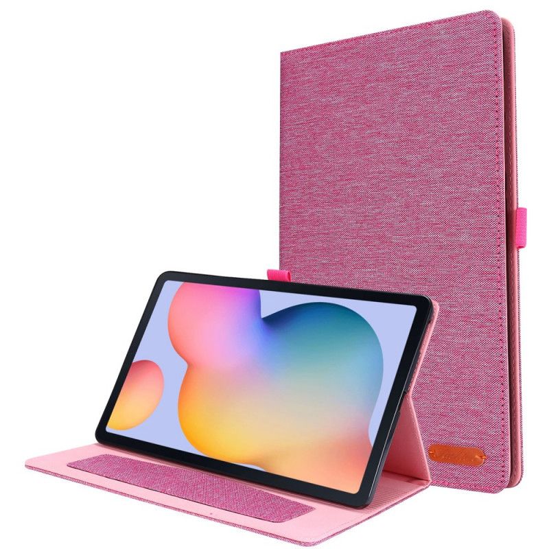 Etui Samsung Galaxy Tab S6 Lite Szary Czarny Tkanina Etui Ochronne