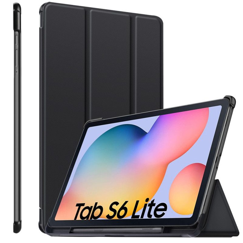 Inteligentna Obudowa Samsung Galaxy Tab S6 Lite Granatowy Czarny Wzmocnione Potrójnie Narożniki