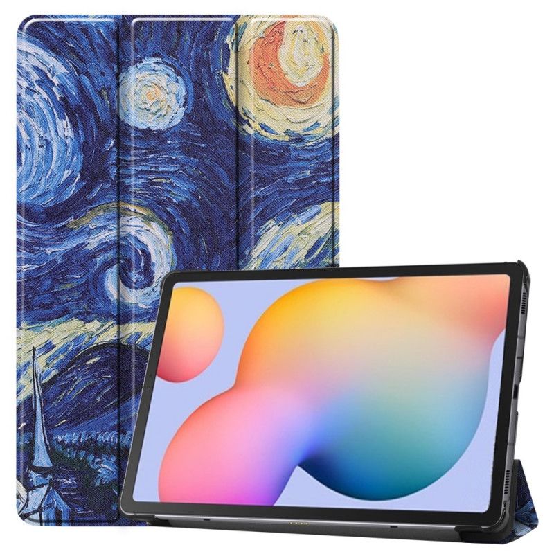 Inteligentna Obudowa Samsung Galaxy Tab S6 Lite W Gwiaździstą Noc